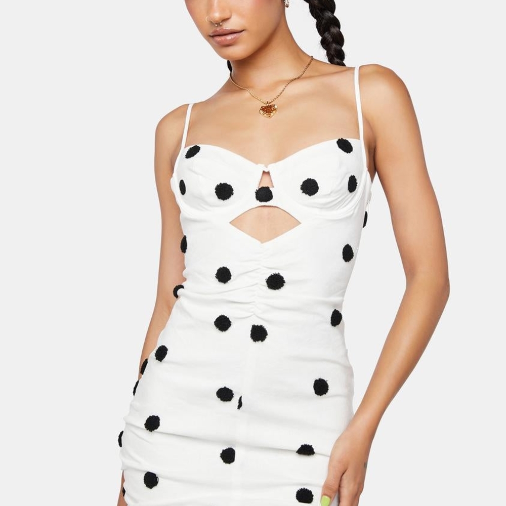 For Love And Lemons Abigail Polka Dot Mini Dress XL - NWT